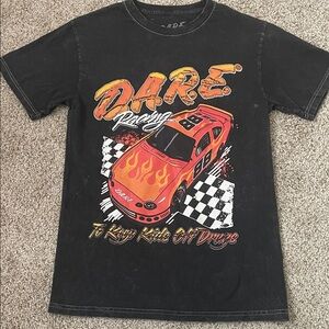 DARE Racing Kids Black and Orange Graphic Tee
